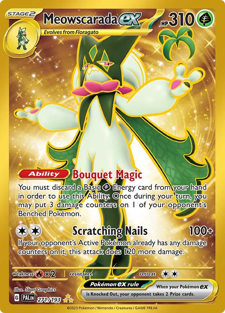 SJF Meowscarada ex - 271/193 - SV02: Paldea Evolved (PAL)