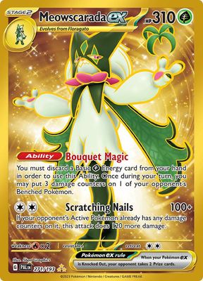 SJF Meowscarada ex - 271/193 - SV02: Paldea Evolved (PAL)