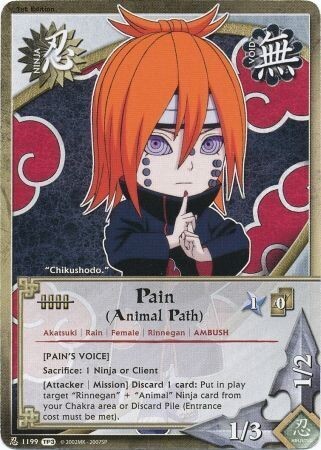 SJF Pain (Animal Path) [Pain's Voice] - 1199 - Common Naruto: Tournament (Chibi) Pack 3