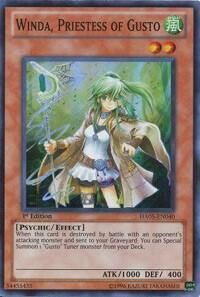 SJF Winda, Priestess of Gusto - Hidden Arsenal 5: Steelswarm Invasion (HA05) Super Rare