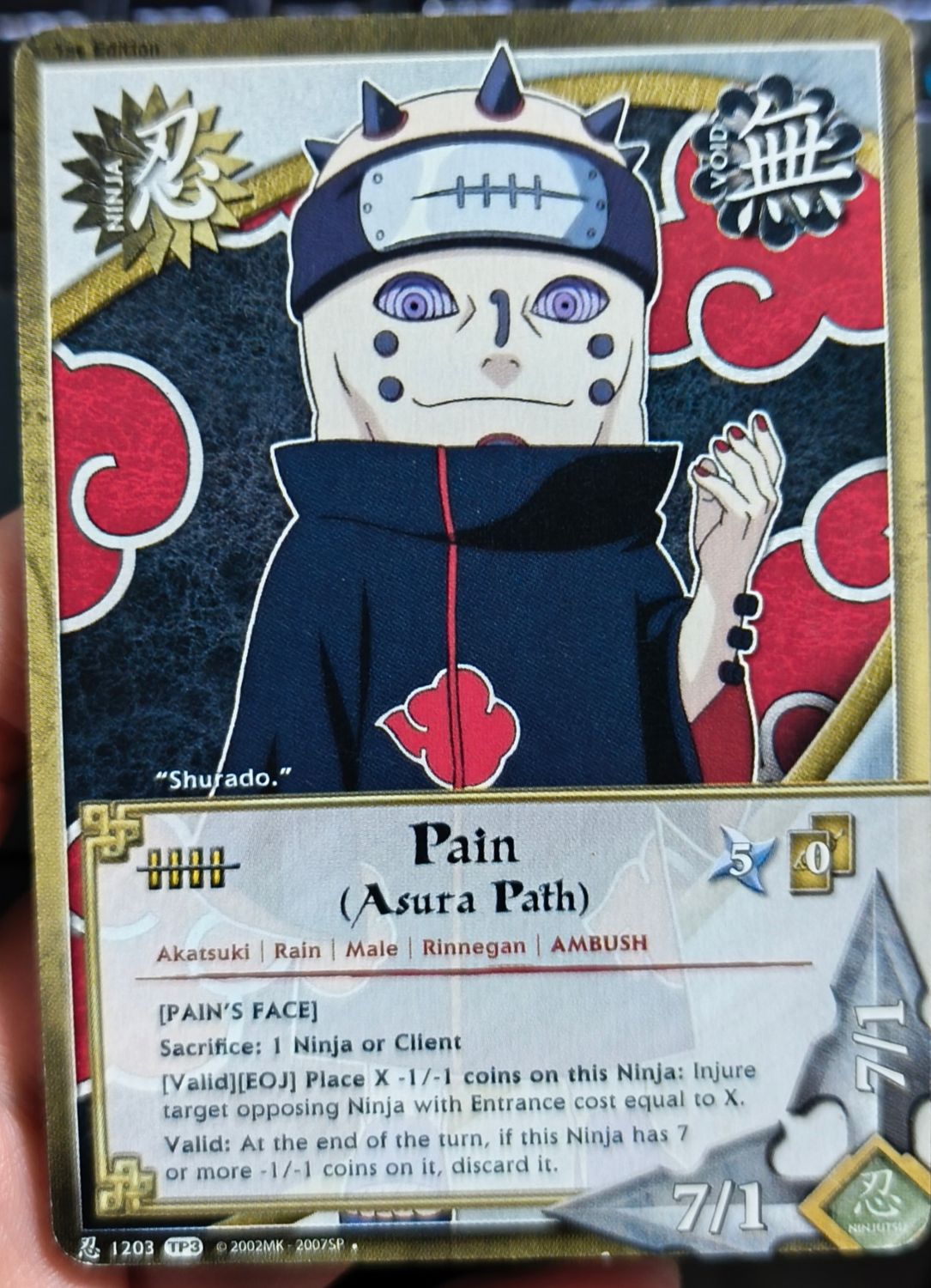 SJF Pain Aura Path Naruto Card Game