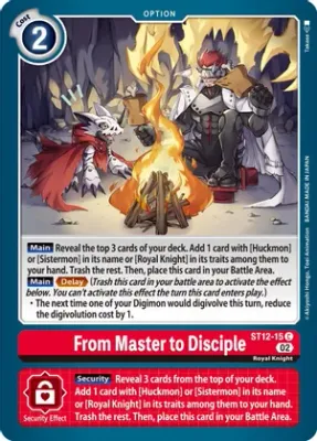 SJF From Master to Disciple - Starter Deck 12: Jesmon (ST-12) Starter Deck 12: Jesmon