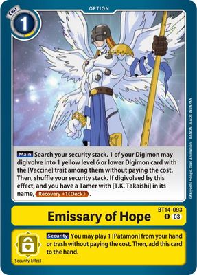 SJF Emissary of Hope - Blast Ace (BT14) Blast Ace