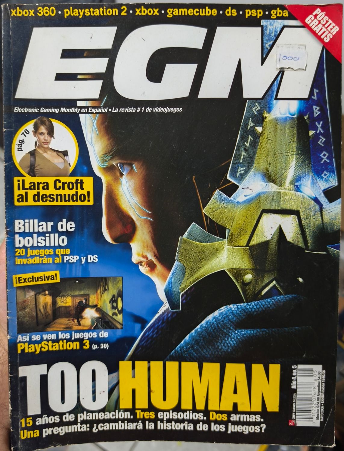 SJ6 EGM Revista Too Human Sin Póster