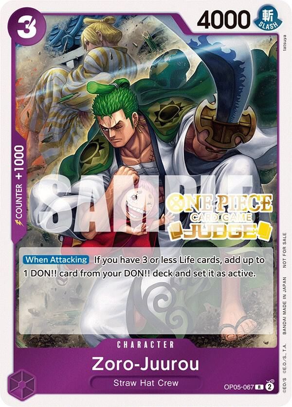 SJF Zoro-Juurou (Judge Pack Vol. 3) - One Piece Promotion Cards (OP-PR)