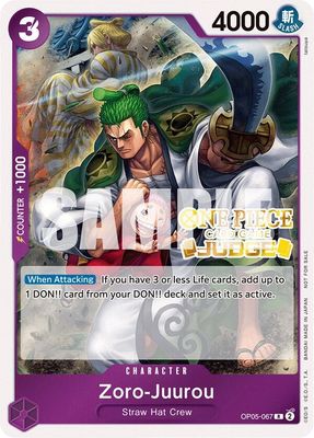 SJF Zoro-Juurou (Judge Pack Vol. 3) - One Piece Promotion Cards (OP-PR)