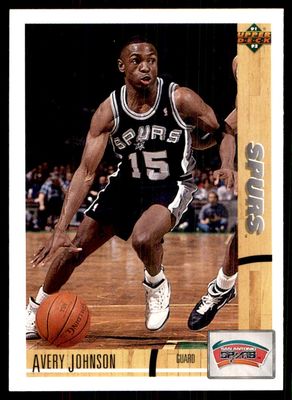 SJF 1991-92 Upper Deck Avery Johnson San Antonio Spurs #394