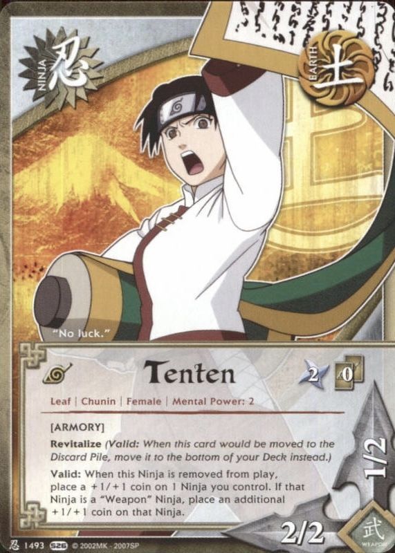SJF Tenten 1493 Naruto Card Game