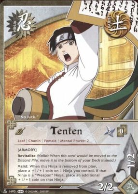 SJF Tenten 1493 Naruto Card Game