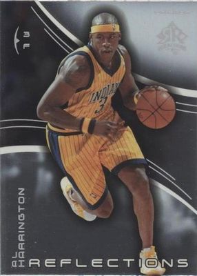 SJF 2003-04 Upper Deck Triple Dimensions Al Harrington Reflections Ruby #29