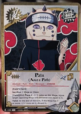 SJF Pain Asura Path Naruto Card Game
