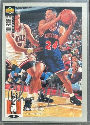 SKF 1994-95 Upper Deck Collector's Choice Silver Signature Chris Mills #124