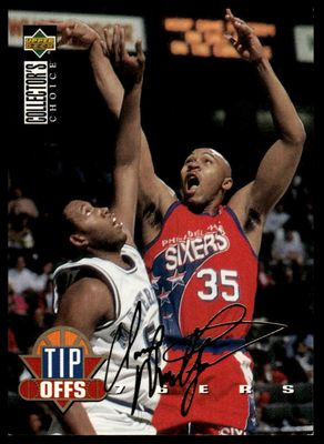 SJF 1994-95 Collector's Choice #185 Clarence Weatherspoon Signed