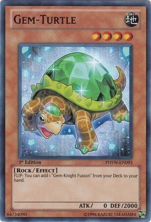 SJF Gem-Turtle - PHSW-EN093 - Super Rare 1st Edition Photon Shockwave 1st Edition Singles