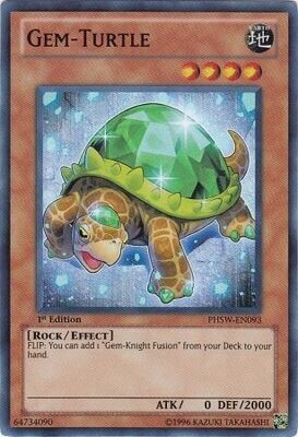 SJF Gem-Turtle - PHSW-EN093 - Super Rare 1st Edition Photon Shockwave 1st Edition Singles