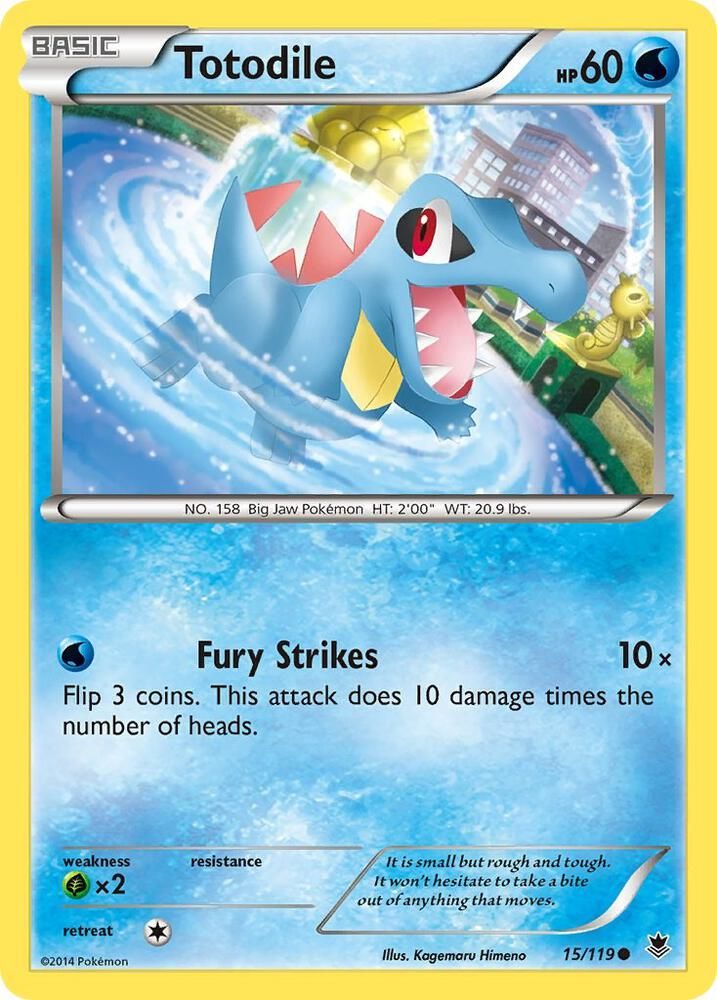 SJF Totodile - XY - Phantom Forces (PHF) Foil