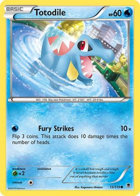 SJF Totodile - XY - Phantom Forces (PHF) Foil
