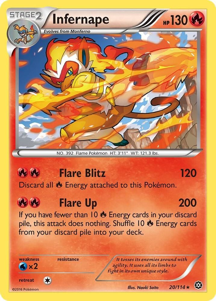 SJF Infernape - XY - Steam Siege (STS) Holo