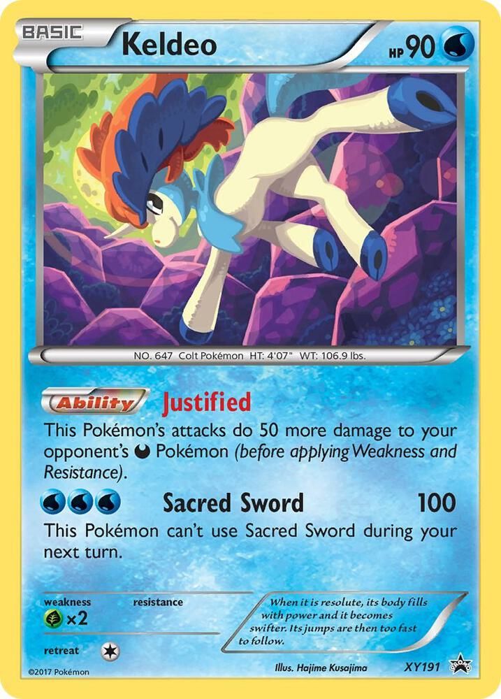 SJF Keldeo - XY191 - XY Promos (PR) Foil