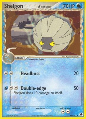 SJF Shelgon (Delta Species) - Dragon Frontiers (DF)
