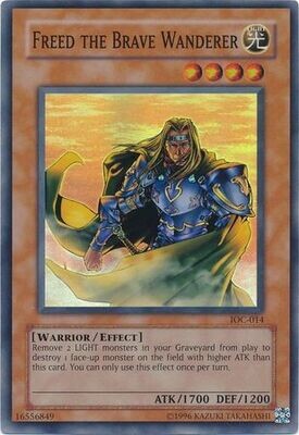 SJF Freed the Brave Wanderer - IOC-014 - Super Rare Unlimited Invasion of Chaos [IOC] Unlimited Singles