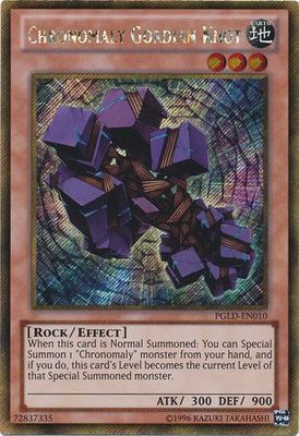 SJF Chronomaly Gordian Knot - PGLD-EN010 - Gold Secret Rare Unlimited Premium Gold Unlimited Singles
