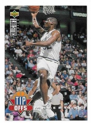 SJF 1994-95 Collector's Choice Jamal Mashburn Tip Offs Card #171 Dallas Mavericks