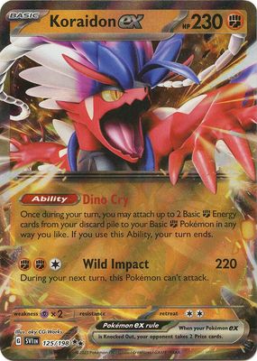 SJF Koraidon ex - 125/198 - SV01: Scarlet &amp; Violet Base Set (SVI)