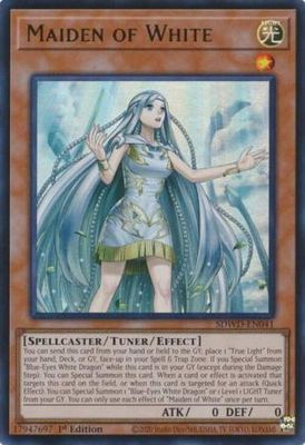 SJF Maiden of White - SDWD-EN041 - Ultra Rare 1st Edition Blue-Eyes White Destiny [SDWD] 1st Edition Singles