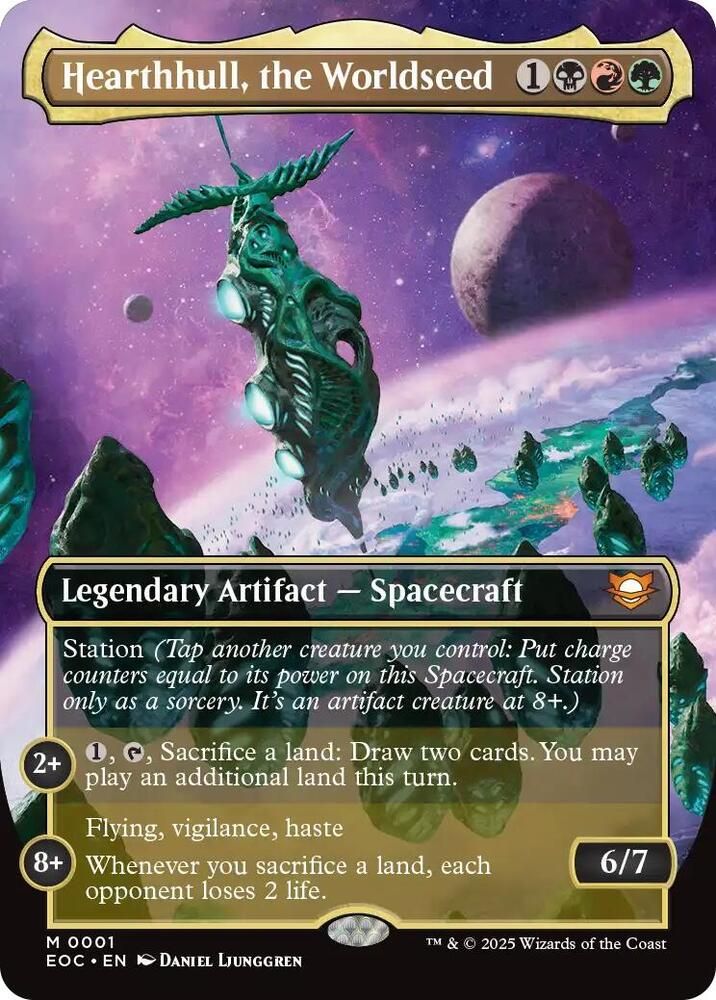 SJF Hearthhull, the Worldseed (Borderless) - Commander: Edge of Eternities (EOC) Foil