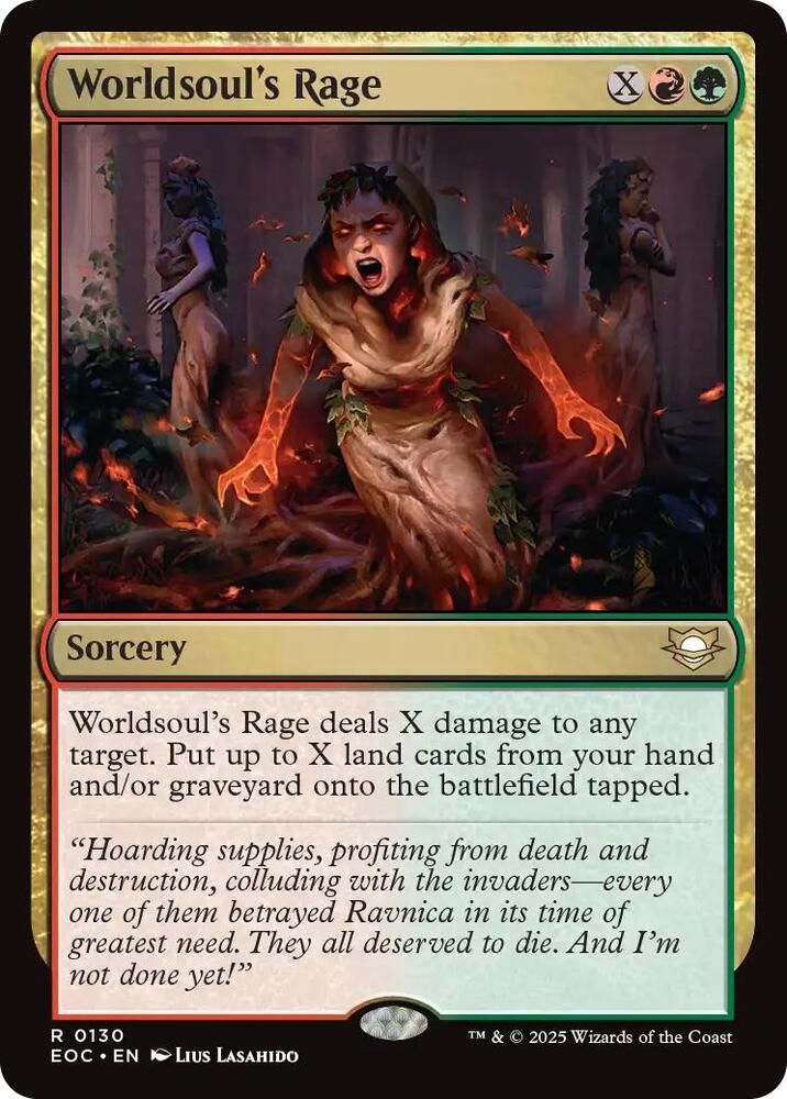 SJF Worldsoul's Rage - Commander: Edge of Eternities (EOC)