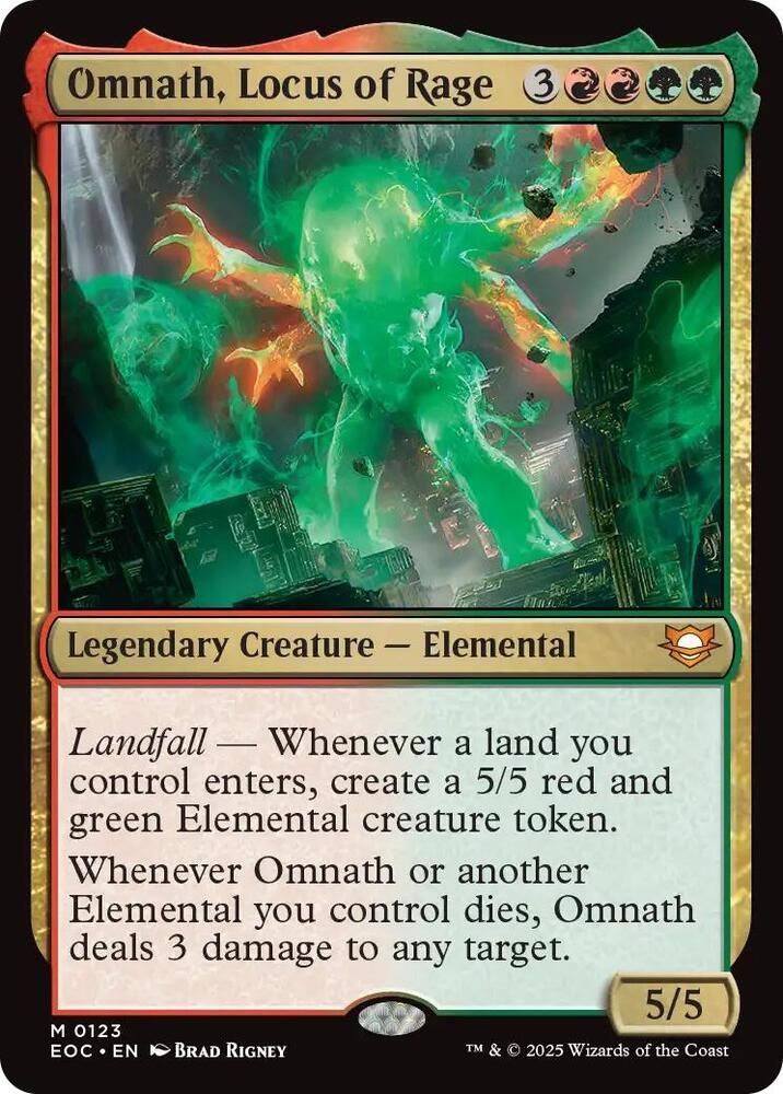 SJF Omnath, Locus of Rage - Commander: Edge of Eternities (EOC)