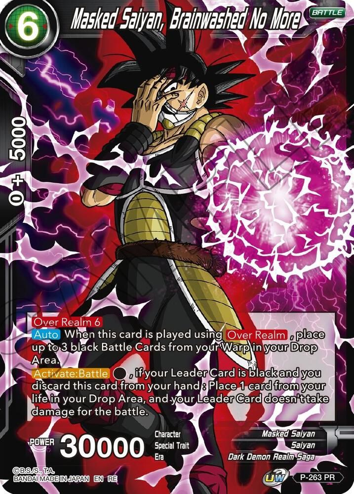SJF Masked Saiyan, Brainwashed No More - Mythic Booster (MB-01) Mythic Booster- FOIL