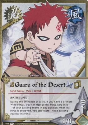 SJF Gaara of the desert [Battle Lust]- 1034 - Common Naruto: Tournament (Chibi) Pack 2