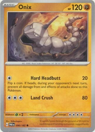 SJF Onix - 090/182 - Common Scarlet &amp; Violet: Paradox Rift Singles