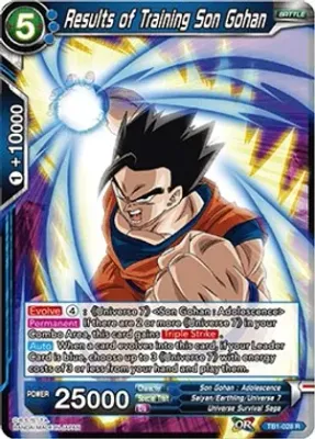 SJF Results of Training Son Gohan - Tournament of Power (DBS-TB01) Tournament of Power Foil