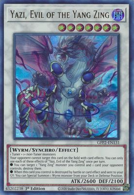 SJF Yazi, Evil of the Yang Zing - GFP2-EN131 - Ultra Rare 1st Edition Ghosts From The Past: The 2nd Haunting 1st Edition Singles