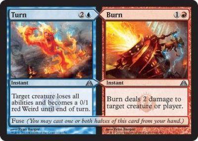 SJF Turn // Burn Dragon's Maze Singles