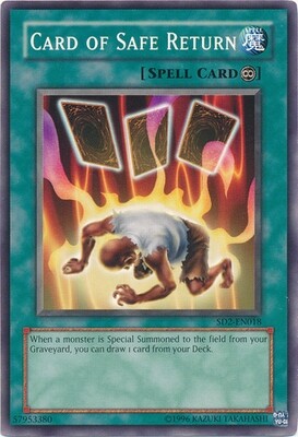 SJF Card of Safe Return - SD2-EN018 - Common Unlimited Structure Deck: Zombie Madness [SD2] Unlimited Singles
