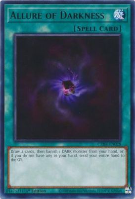 SJF Allure of Darkness - CRBR-EN028 - Rare 1st Edition Crossover Breakers 1st Edition Singles