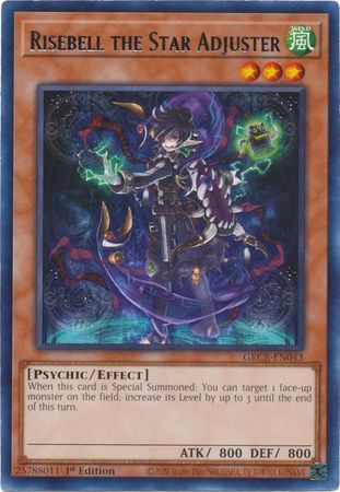 SJF Risebell the Star Adjuster - GRCR-EN043 - Rare 1st Edition The Grand Creators 1st Edition Singles