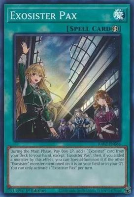 SJF Exosister Pax - RA02-EN066 - Ultra Rare 1st Edition Rarity Collection II Singles