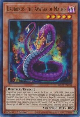 SJF Urubonus, the Avatar of Malice - BLMR-EN020 - Ultra Rare 1st Edition Monstrous Revenge 1st Edition Singles