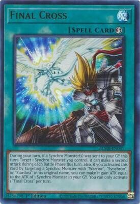 SJF Final Cross - BLMR-EN041 - Ultra Rare 1st Edition Monstrous Revenge 1st Edition Singles