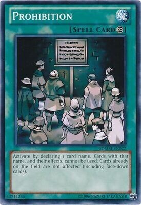 SJF Prohibition - SDMM-EN022 - Common Unlimited Structure Deck: Machina Mayhem Unlimited Singles
