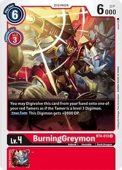 SJF BurningGreymon - Great Legend (BT04) Great Legend