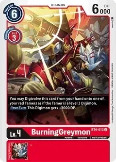 SJF BurningGreymon - Great Legend (BT04) Great Legend