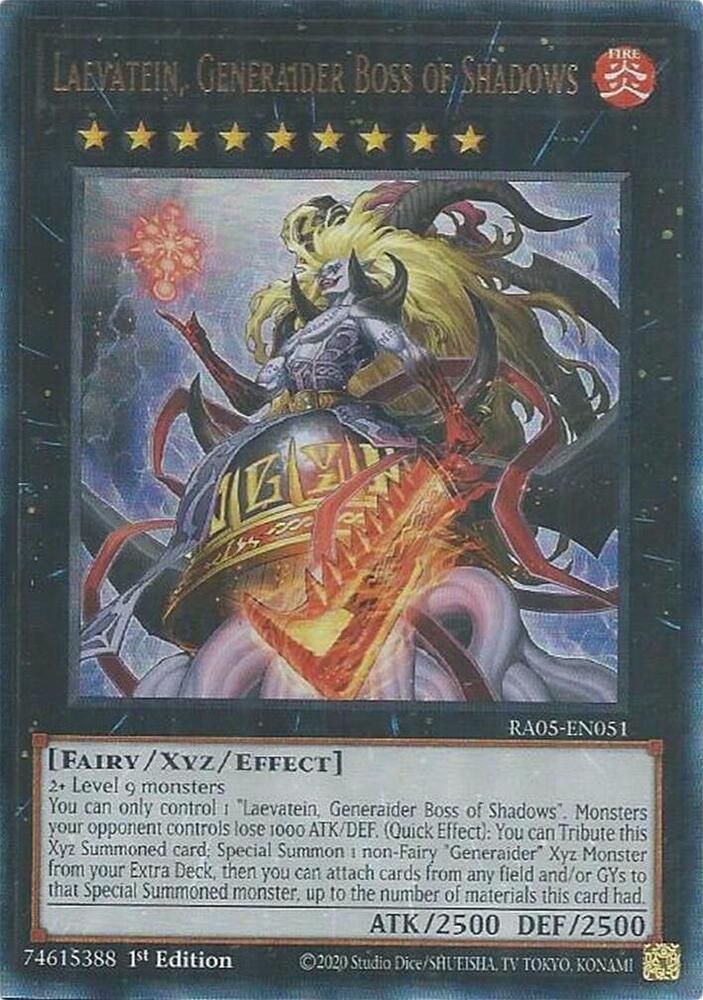 SJF Laevatein, Generaider Boss of Shadows (Ultimate Rare) - Rarity Collection 5 (RA05)