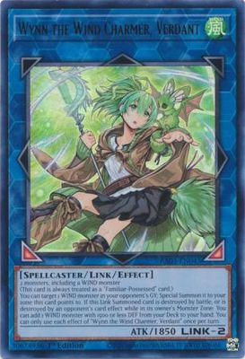 SJF Wynn the Wind Charmer, Verdant - RA03-EN045 - Ultra Rare 1st Edition Quarter Century Bonanza 1st Edition Singles