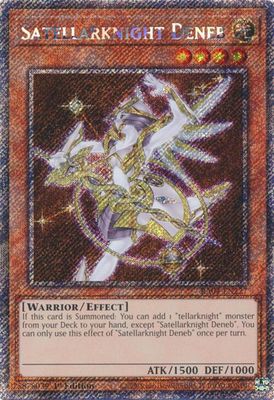 SJF Satellarknight Deneb (Platinum Secret Rare) - Quarter Century Stampede (RA04)
